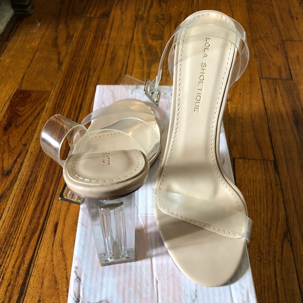 Lola Shoetique clear strapped sandals